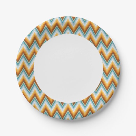 Chevron Background Pattern Papieren Bordje (Voorkant)