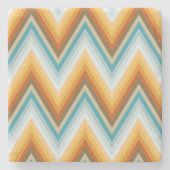 Chevron Background Pattern Stenen Onderzetter (Voorkant)