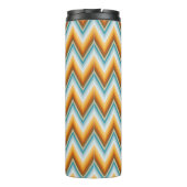 Chevron Background Pattern Thermosbeker (Achterkant)