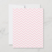 Chevron Ballerina Girl Baby Shower Uitnodigingen (Achterkant)