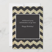 Chevron BBQ 50th Birthday Party Invitation Kaart (Achterkant)