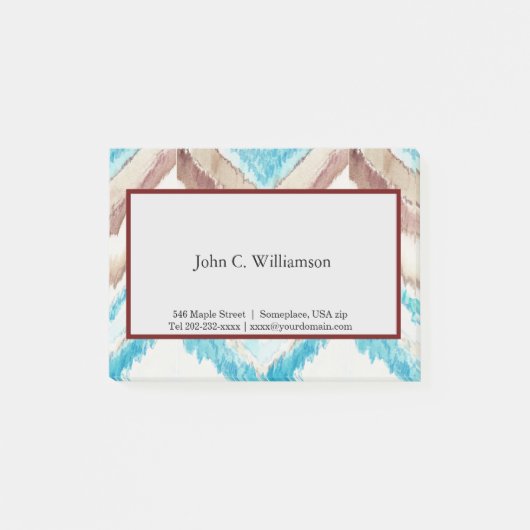 Chevron, bevroren, na het gebruik post-it® notes (Voorkant)