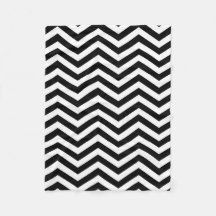 Chevron Black en White Blanket