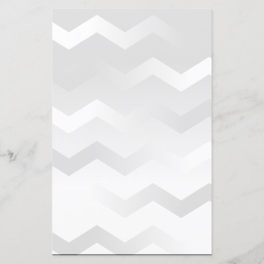 Chevron Black en White Stationery for Handwriting (Achterkant)