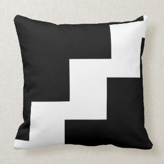 Chevron Black en White Toss Pillow Kussen