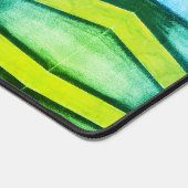 Chevron blauw en groen graphics bureaumat (Hoek)