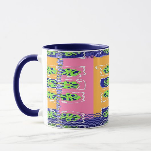 Chevron Blauw Groen  Mok (Links)
