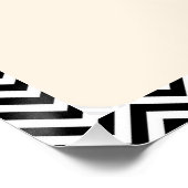 Chevron Bloemendrie Theepotten Perfect Poster (Hoek)