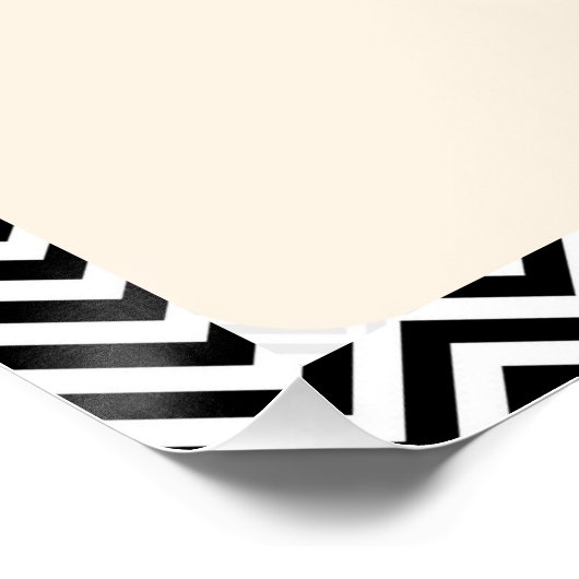 Chevron Bloemendrie Theepotten Perfect Poster (Hoek)