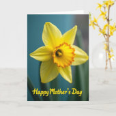 Chevron Bloom Lente Kaart (Gele Bloem)