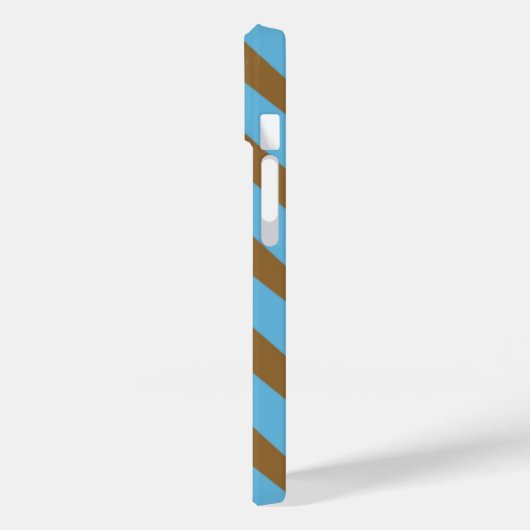 Chevron Bold Blue Brown Pattern Case-Mate iPhone Case (Achterkant / Links)