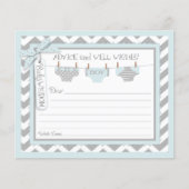 Chevron Boy Diapers Advice Kaart (Voorkant)