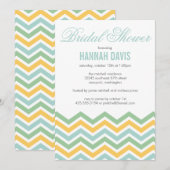 Chevron Bridal Shower Kaart (Voorkant / Achterkant)