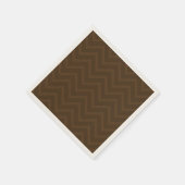 Chevron Brown Pattern Servet (Hoek)