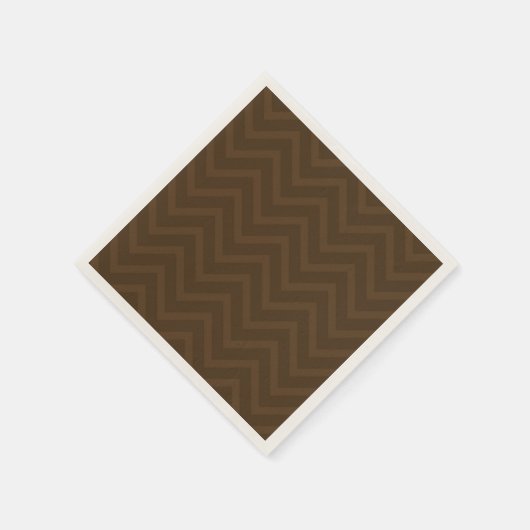 Chevron Brown Pattern Servet (Hoek)