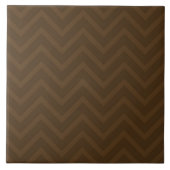 Chevron Brown Tegeltje (Voorkant)