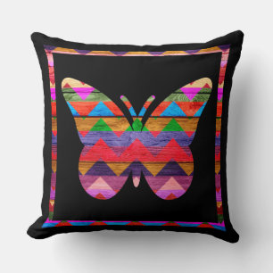 Chevron Butterfly Pattern Kussen