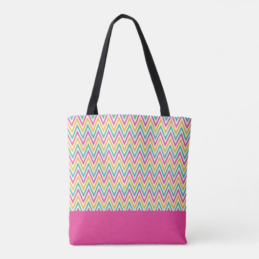 Chevron Cactus Funny Nacho Gemiddelde leraar Fiest Tote Bag (Achterkant)