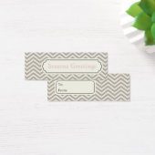Chevron cadeau Labels, profielkaarten Mini Visitekaartjes (Bureau)
