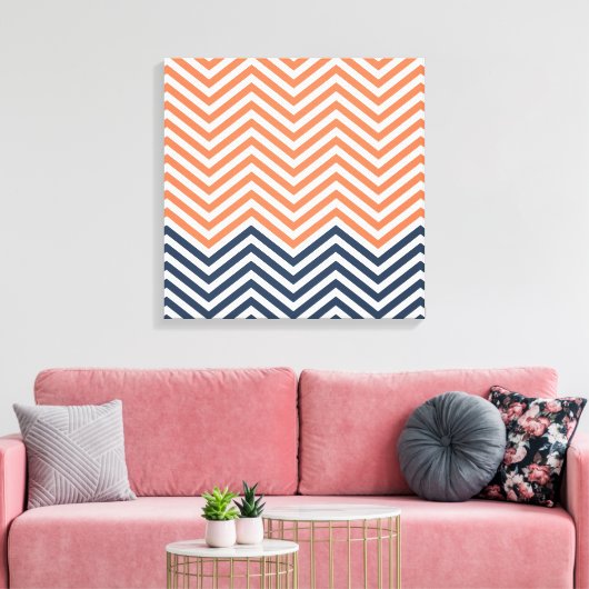 Chevron Canvas Afdruk (Insitu (Woonkamer))