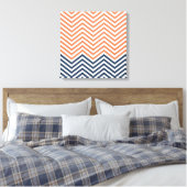 Chevron Canvas Afdruk (Insitu (Slaapkamer))