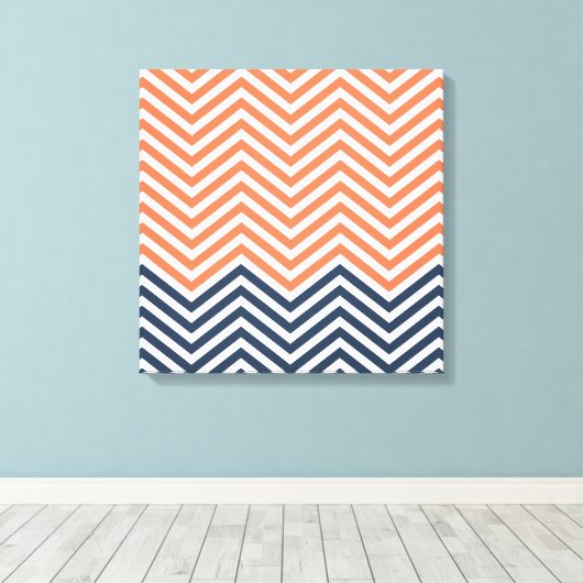 Chevron Canvas Afdruk (Insitu (Houten vloer))