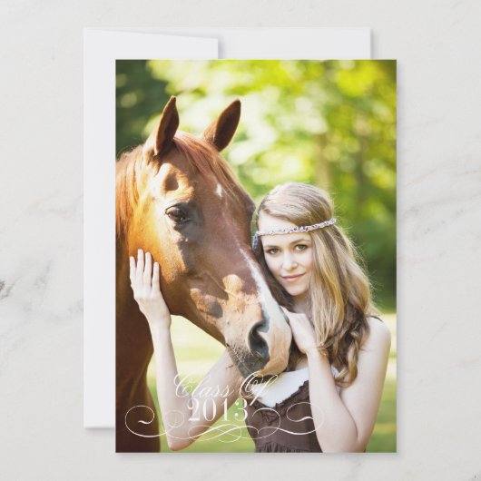 Chevron Chalkboard Afstuderen Kaart (Achterkant)