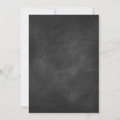 Chevron Chalkboard Bridal Shower Kaart (Achterkant)