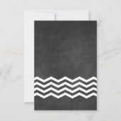 Chevron Chalkboard RSVP. RSVP Kaartje (Voorkant)