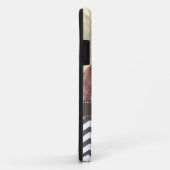 Chevron Charcoal Gray Zigzag Stripes Personalizeer Case-Mate iPhone Case (Achterkant/rechts)