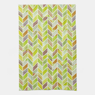 Chevron Citron Wood Kitchen Towel Theedoek