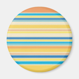 Chevron Colorful Zigzag Stripe Decorative Magneet