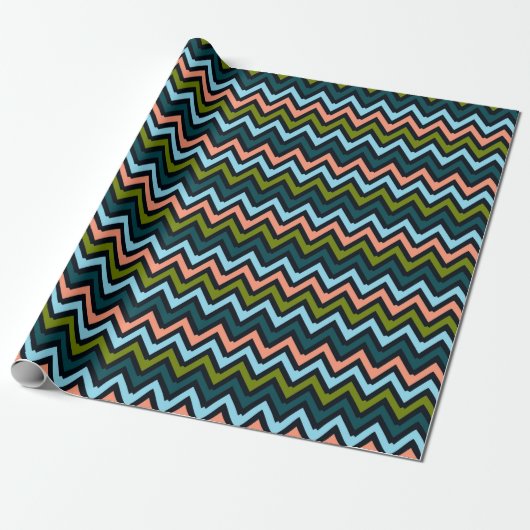 Chevron Colors Cadeaupapier (Uitgerold)