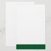 Chevron controleert groen en zwart briefpapier (Voorkant / Achterkant)