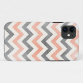 Chevron coral grijs geometrische iPhone 5 hoesje (Achterkant (horizontaal))