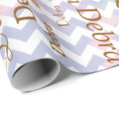 chevron ...creëer je eigen naampatroon cadeaupapier (Rol Hoek)