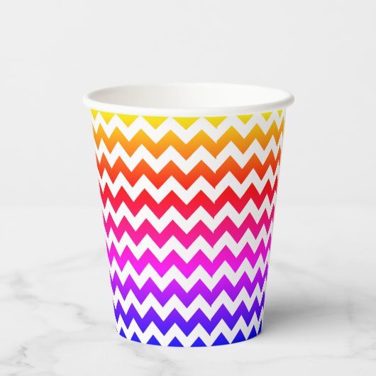 Chevron Custom Papieren Bekers (Achterkant)
