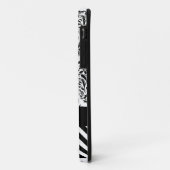 Chevron Damask Designer zwart | wit Case-Mate iPhone Case (Achterkant/links)