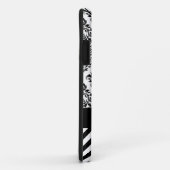 Chevron Damask Designer zwart | wit Case-Mate iPhone Case (Achterkant/rechts)