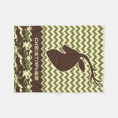 Chevron Deer Buck Camouflage Naam toevoegen Fleece Deken (Voorkant (Horizontaal))