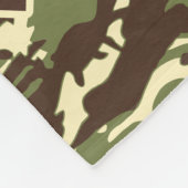 Chevron Deer Buck Camouflage Naam toevoegen Fleece Deken (Hoek)