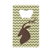 Chevron Deer Buck Camouflage personaliseert Creditkaart Flessenopener (Achterkant)