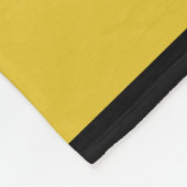 Chevron Deer Stag Silhouette | Goud zwart Fleece Deken (Hoek)