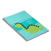 Chevron Dinosaurus op Chevron Gepersonaliseerd Not Notitieboek (Rechterzijde)