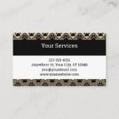 Chevron Dog Walker Groomer Visitekaartje (Achterkant)