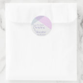 Chevron doorsnijden, de datum opslaan ronde sticker (Tas)