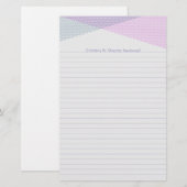 Chevron doorsnijdend, briefpapier (Voorkant / Achterkant)