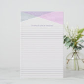 Chevron doorsnijdend, briefpapier (Staand voorkant)