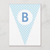 Chevron & Dot Party Flag Bunting Banner Post Card Briefkaart (Voorkant)