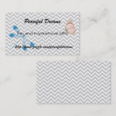 Chevron Dragonfly en Butterfly Visitekaartje (Voorkant / Achterkant)